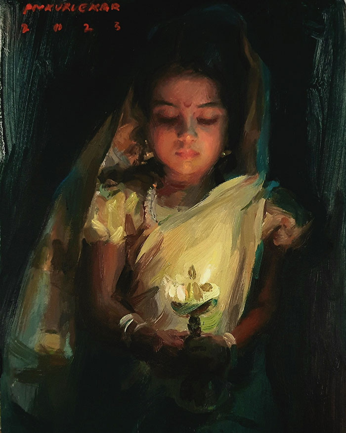 Girl with Lamp